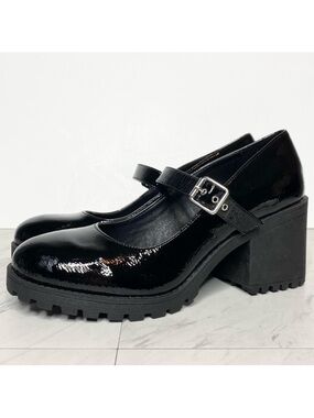 New! Dirty Laundry Lita Black Patent Mary Jane Pump 10